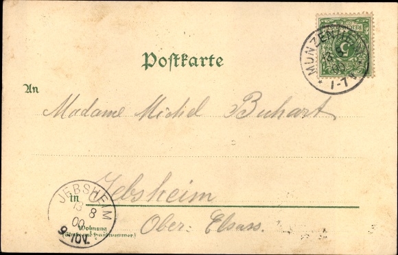 Postcard Münzensheim Kraichtal in Baden, Neunlinden, observation tower, castle d. Count Bismarck, Restaurant