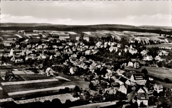 Postcard Schömberg in the Black Forest Württemberg, aerial photograph