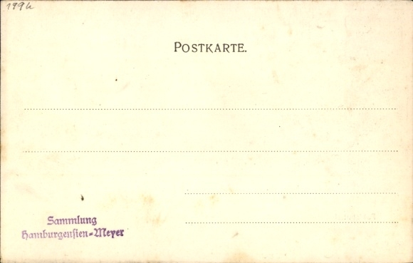 Postcard Hamburg Nord Fuhlsbüttel, street section