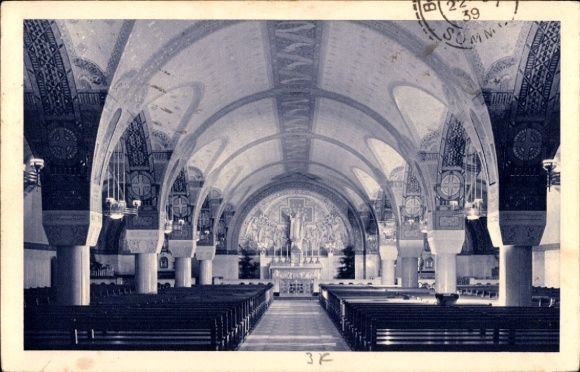 Ak Lisieux Calvados, Basilika, Krypta