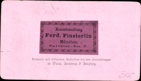CdV Rattenberg in Tirol, town view, railway tracks