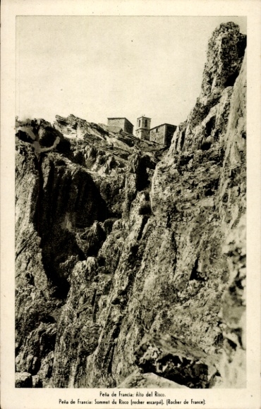 KP Salamanca Kastylia i León, Peña de Francia, Alto del Risco, Sommet de Risco, Rocher de Fran