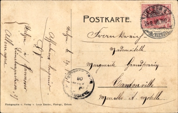 Postcard Uelzen in Lower Saxony, general view