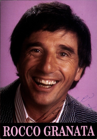 Photo singer Rocco Granata, autograph