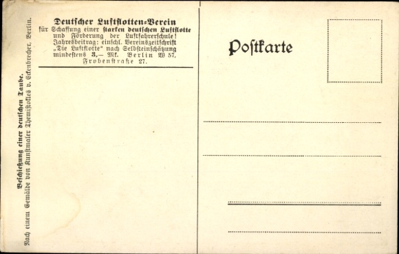 Artist Postcard Eckenbrecher, T. von, Shooting of a German pigeon, Air Fleet Association