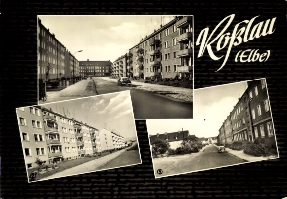 Ak Roßlau in Sachsen Anhalt, Mitschurinallee, Puschkinallee, Betriebsberufsschule Josef Ressel