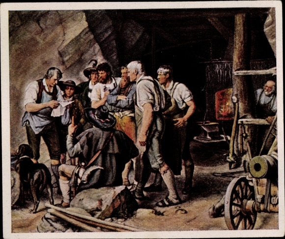 Collection picture pictures of German history No. 121, before the uprising in Tyrol 1809, Reemtsma 1935