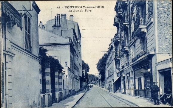 Postcard Fontenay sous Bois Val-de-Marne, La Rue du Parc