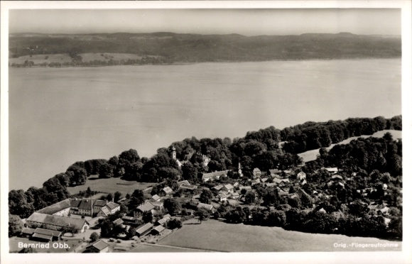 Postcard Bernried am Starnberger See Upper Bavaria, aerial photograph
