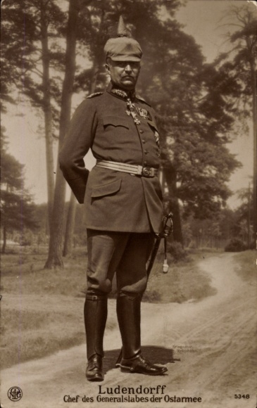 Postcard Ludendorff, Chief of the General Staff of the Eastern Army