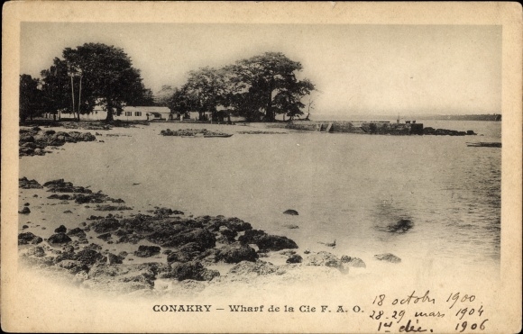 Ak Conakry Guinee, Wharf de la Cie FAO