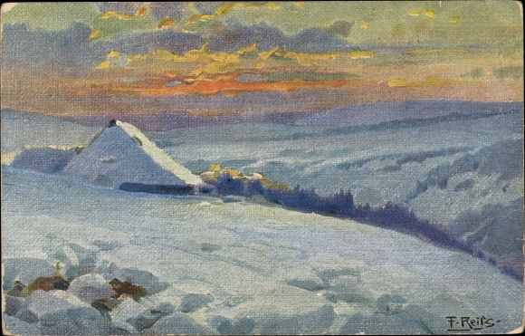 Artist PC Reiss, Fritz, winter in the Black Forest, snow