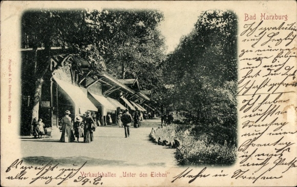 Postcard Bad Harzburg am Harz, sales halls Unter den Eichen
