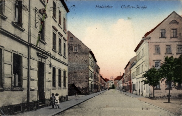 Ak Hainichen in Sachsen, Gellert-Straße