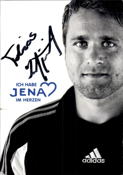 Autogrammkarte Fußballer Tobias Kurbjuweit, FC Carl Zeiss Jena, Autogramm