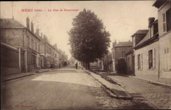 CPA Méru Oise, Rue de Beaumont