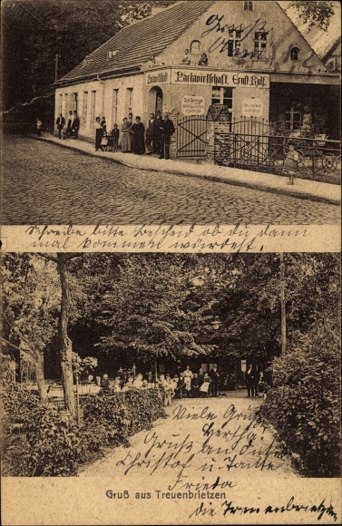 Postcard Treuenbrietzen in Brandenburg, park management, garden