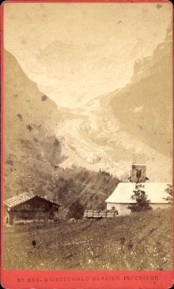CdV Grindelwald Kt. Bern Switzerland, partial view with glacier