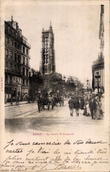 Ak Observatorium Parijs XIV, Saint-Jacques-toren