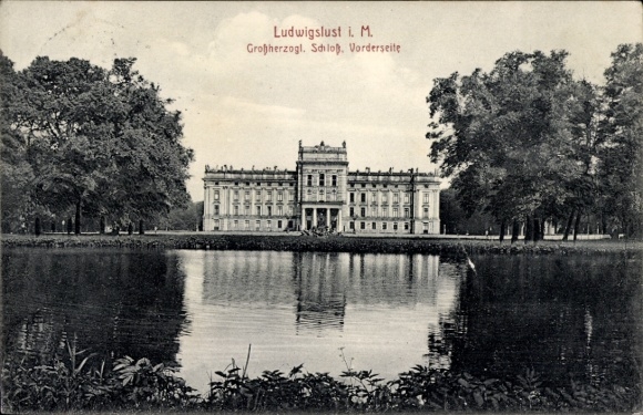 Postcard Ludwigslust in Mecklenburg, Castle