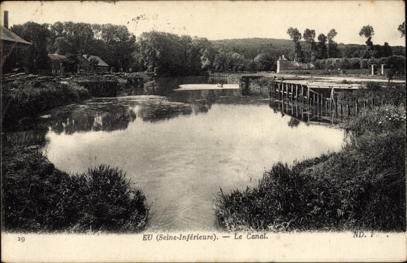 Postcard Eu Seine Maritime, Le Canal
