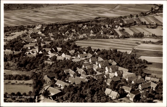 Ak Freistett Rheinau in Baden, Fliegeraufnahme