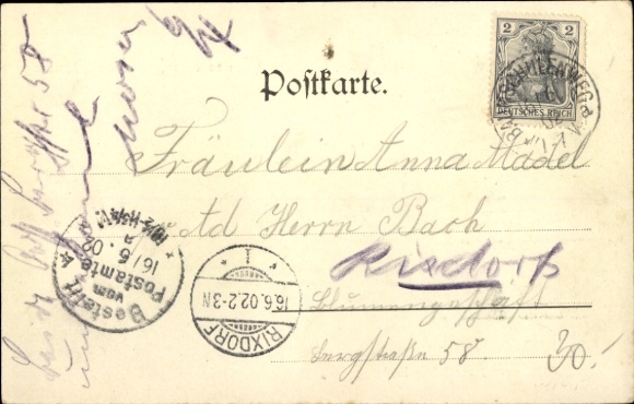 Postcard Berlin Treptow Baumschulenweg, Restaurant zur Königshaide