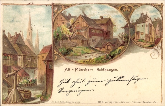 lito Haidhausen Monachium Bawaria, Stare Miasto, częściowe widoki