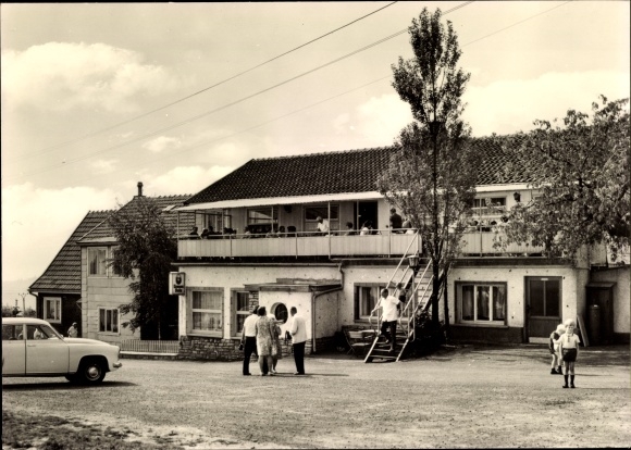 Postcard Waffenrod Hinterrod Eisfeld Thuringia, Park Cafe