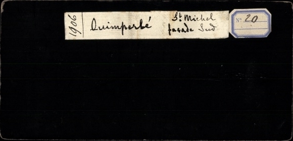 Stereo photo Quimperlé Finistère, Church of St. Michel, 1906