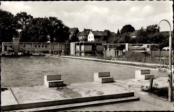 Postcard Sprockhövel in the Ruhr area, outdoor pool
