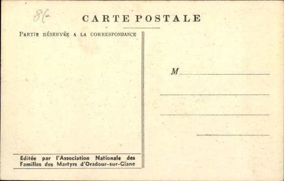 Postcard Oradour sur Glane Haute Vienne, On essaie d'identifier les cadavres, SS massacre 1944