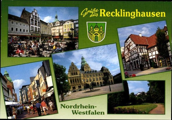 10 alte Ak Recklinghausen in Westfalen, diverse Ansichten