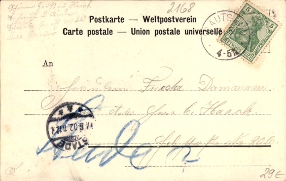 Postcard Elbinsel Krautsand Drochtersen in the Stade district, Buhrfeind's establishment