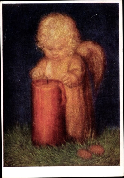 Artist PC Spötl, Maria, This should be yours, angel with candle