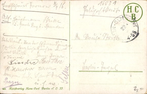 Postcard Rheinsberg in der Mark, monument to Frederick the Great