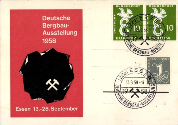 Ak Essen im Ruhrgebiet, Deutsche Bergbau-Ausstellung 1958