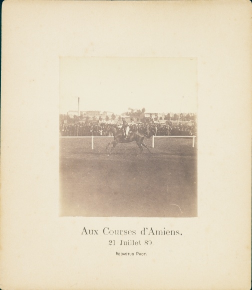 Photo Amiens Somme, At the Courses of Amiens, Pferderennplatz, 21 Juli 1889