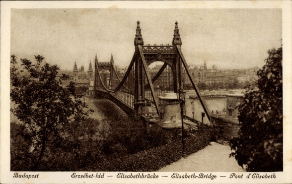 KP Budapest Węgry, Most Erzsébet, Most Elżbiety, Most Elżbiety, Most Elżbiety