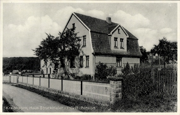 Postcard Krainhagen Obernkirchen in the district of Schaumburg, Pension Haus Struckmeier