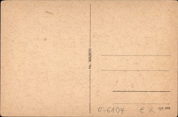 Postcard Wasungen in the Thuringian Forest, half-timbered house