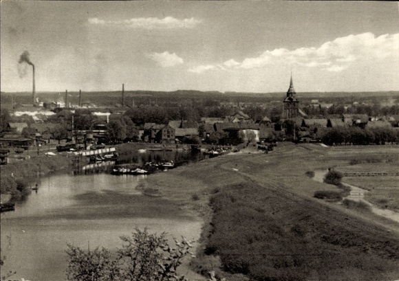 Postcard Boizenburg an der Elbe, partial view