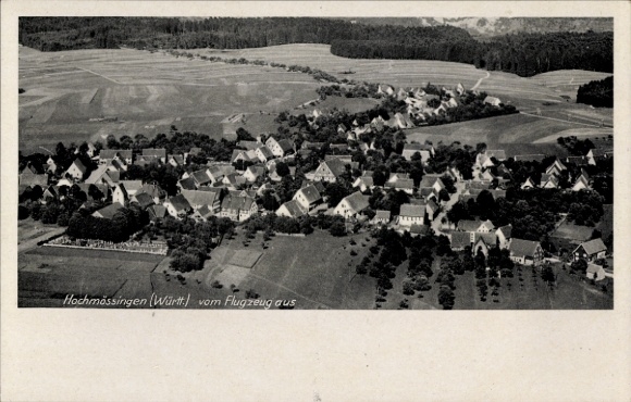 Ak Hoch Mössingen in Württemberg, luchtfoto