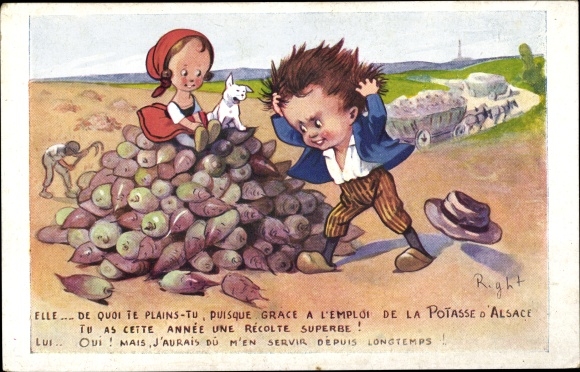 Artist PC Right, beet harvest, Alsace, potash fertilizer