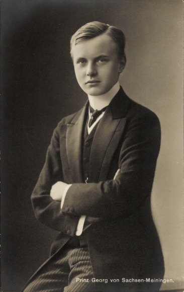 Postcard Prince George of Saxe Meiningen, portrait