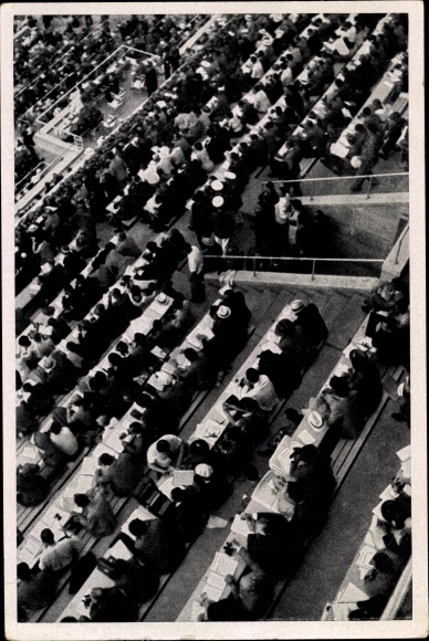 Collection picture Olympia 1936, journalists in the stadium