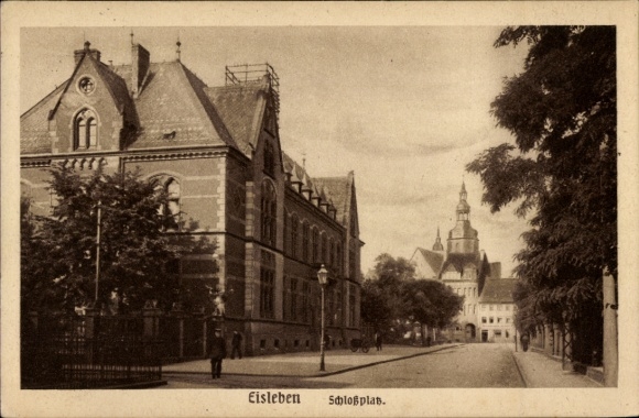 PC Lutherstadt Eisleben, front shows buildings, street, architecture, Eisleben