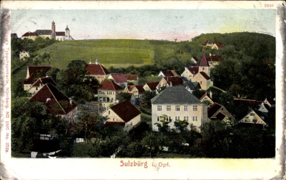 Postcard Sulzbürg Mühlhausen in der Oberpfalz, partial view