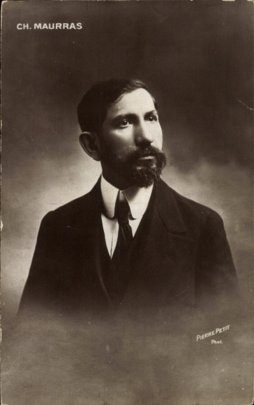 Postcard French writer Charles Maurras, L'Action française