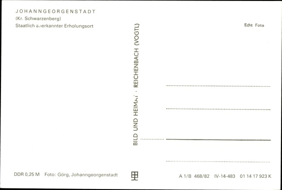 Postcard Sauschwemme Johanngeorgenstadt in the Ore Mountains, Inn Sauschwemme, guest room, exterior views